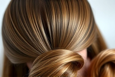Root volume clip lifting hair for instant lift.